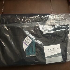 Perry Ellis Black Modern Fit Pants